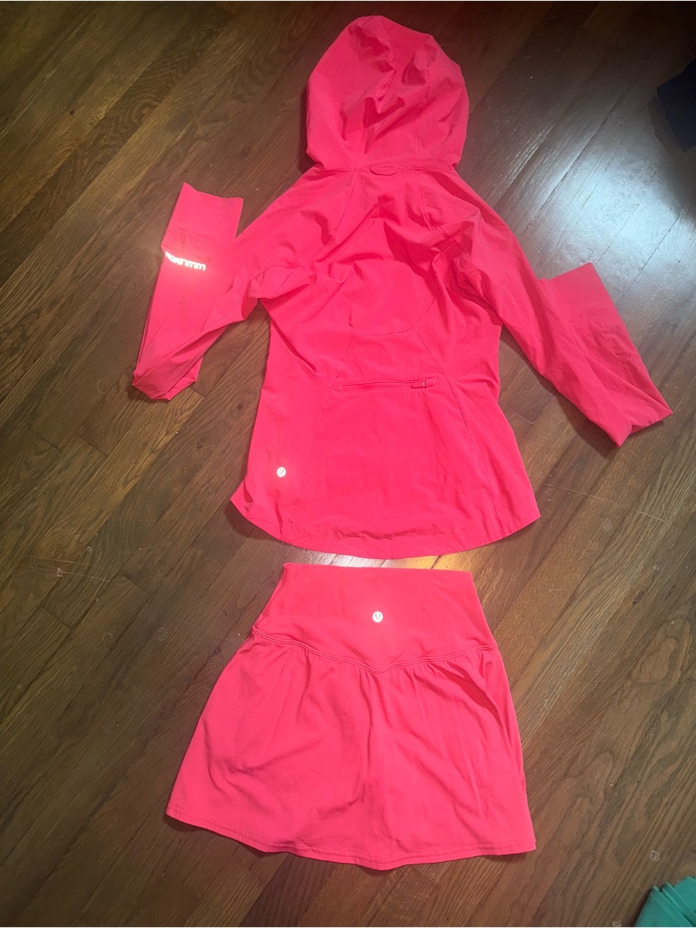 Pink Athletic Hoodie Jacket & Skirt Set - Picture 5 of 6